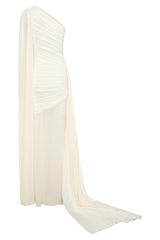 Asher Slinky One Shoulder Maxi Dress - Ivory