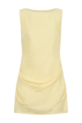 Bexley Draped Mini Dress - Butter