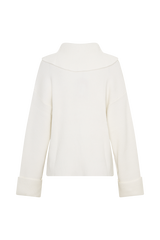 Bianka V Neck Knit Jumper - Off White