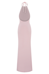 Brock Knit Halter Maxi Dress - Baby Pink