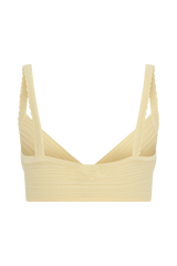 Coleene Pointelle Knit Top - Lemon