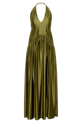Cypress Halter Maxi Dress - Olive