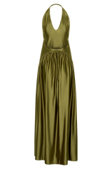 Cypress Halter Maxi Dress - Olive