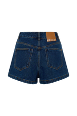 Dan Diamante Denim Shorts - Midnight Blue