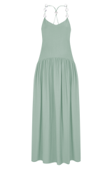Darling Linen Maxi Dress - Sage