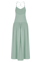 Darling Linen Maxi Dress - Sage
