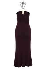 Dimitri Knit Midi Dress - Chocolate