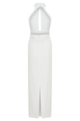 Elan Stretch Crepe Maxi Dress - White