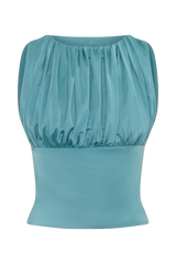 Erina Slinky Open Back Top - Teal