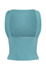 Erina Slinky Open Back Top - Teal
