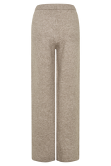 Evan Knit Wide Leg Pants - Beige Marle