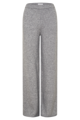 Evan Knit Wide Leg Pants - Grey Marle