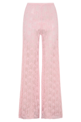 Glinda Crochet Pants - Baby Pink