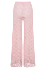 Glinda Crochet Pants - Baby Pink