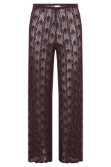 Glinda Crochet Pants - Chocolate
