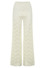 Glinda Crochet Pants - Ivory
