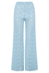 Glinda Crochet Pants - Light Blue