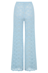 Glinda Crochet Pants - Light Blue
