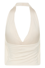 Huyen Cowl Front Modal Top - Ivory