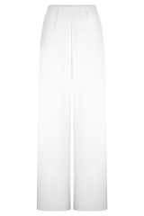 Janayia Cotton Wide Leg Pants - White