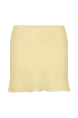 Juliana Cupro Mini Skirt - Butter