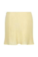 Juliana Cupro Mini Skirt - Butter