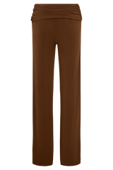 Lydia Slinky Straight Leg Pants - Chocolate