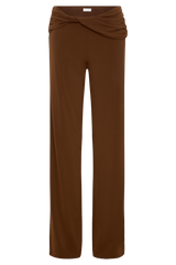 Lydia Slinky Straight Leg Pants - Chocolate