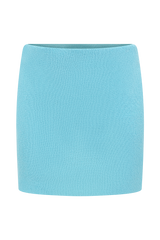 Esme Knit Mini Skirt - Cyan Blue
