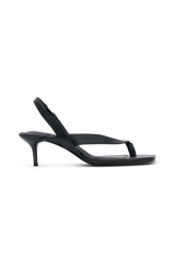 Mai Sling Back Thong Heel - Black