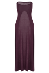 Marimae Long Knit Top - Plum