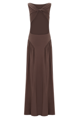 Marnie Modal Sleeveless Maxi Dress - Chocolate