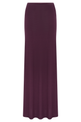 Martiena Knit Maxi Skirt - Plum