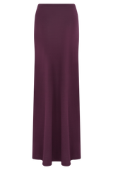 Martiena Knit Maxi Skirt - Plum