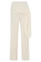 Mattais Boucle Knit Pants - Ivory