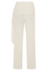 Mattais Boucle Knit Pants - Ivory