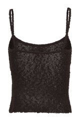 Mattais Boucle Knit Top - Dark Chocolate
