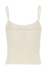Mattais Boucle Knit Top - Ivory