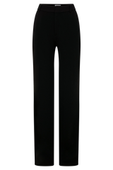 Maude Crepe Straight Leg Pants - Black