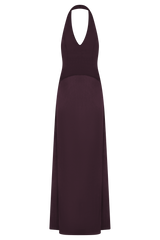 Maura Taffeta And Satin Maxi Dress - Wine