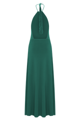 Meg Halter Tassel Maxi Dress - Emerald