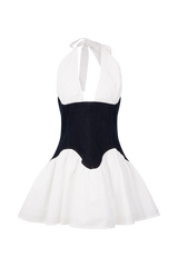 Merlyn Denim Cotton Mini Dress - Indigo Blue