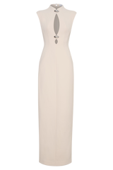 Michelle Cut Out Maxi Dress - Buttercream