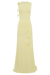 Monay Tulip Maxi Dress - Lemon