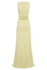 Monay Tulip Maxi Dress - Lemon