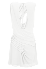 Oria Chiffon Mini Dress - White