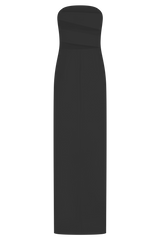 Paulina Cut Out Strapless Maxi Dress - Black