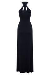 Ramona Modal Maxi Dress With Hardware - Black