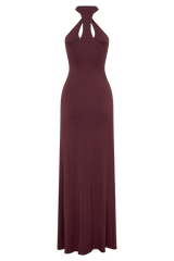 Ramona Modal Maxi Dress With Hardware - Mahogany