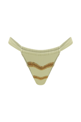 Robyn Beaded Bikini Bottom - Sage